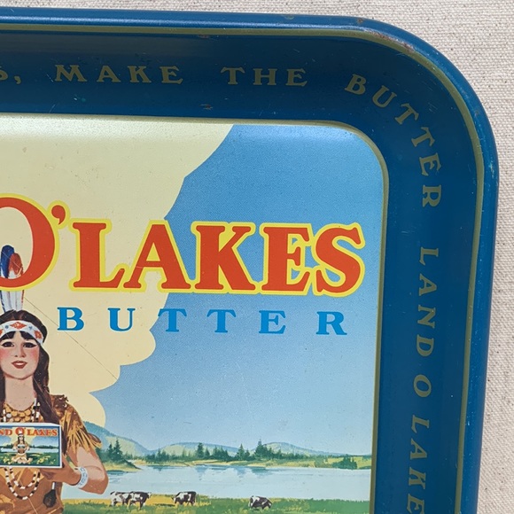 1950's Land O' Lakes Sweet Cream Butter Serving Tray ORIGINAL - Picture 4 of 16
